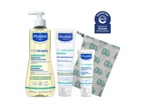 Mustela Bebe On-The-Go Travel Set - Baby Skin Care & Bath Time Gift Set -  Natural &, 3 Count - Fry's Food Stores